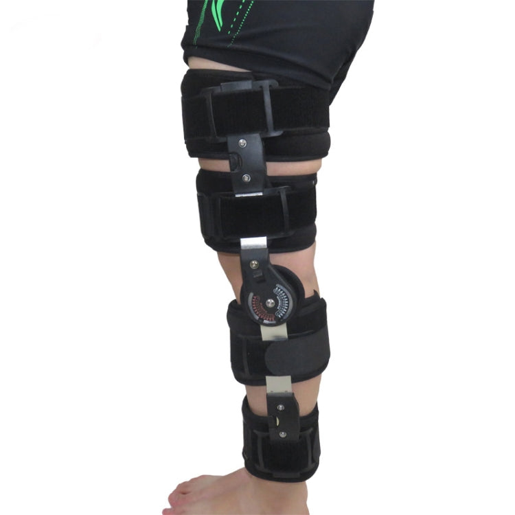 Adjustable Length Of Knee Joint Fixation Brace Knee Injury Fracture Protector Bracket(Black)