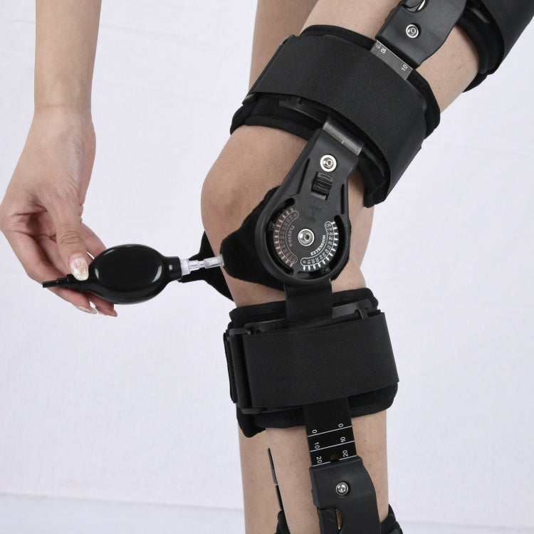 Adjustable Length Of Knee Joint Fixation Brace Knee Injury Fracture Protector Bracket(Black)