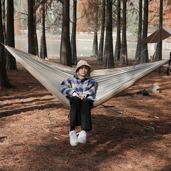 Outdoor Double Inflatable Hammock Anti-Rollover Camping Swing, Size: 270x140cm