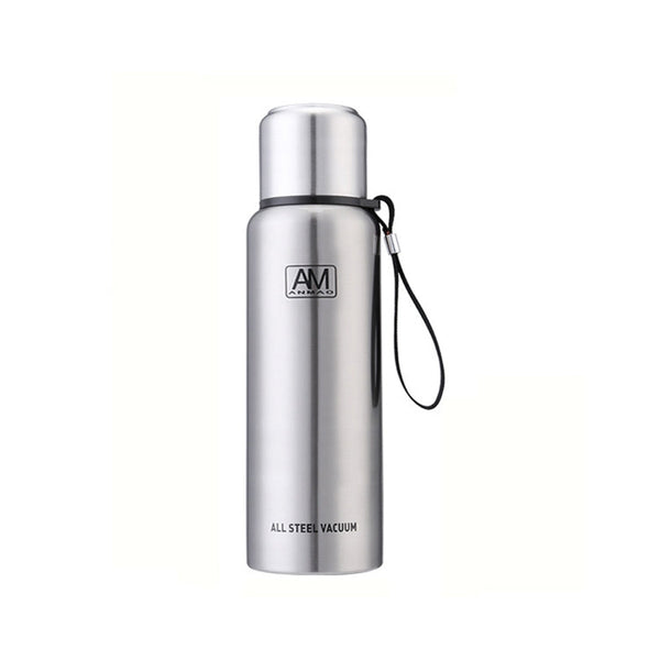 304 Stainless Steel Insulated Mug Large Capacity Sports Water Cup Outdoor Travel Pot, 500ml, 750ml, 1000ml, 1500ml