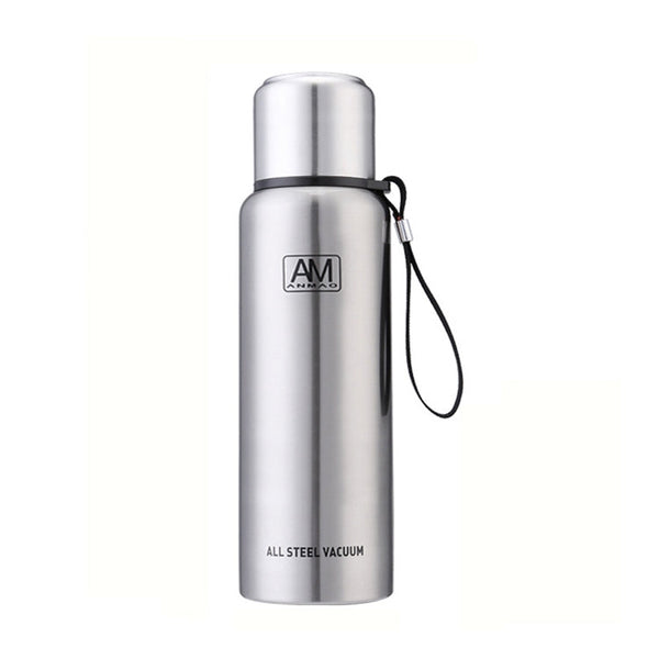 304 Stainless Steel Insulated Mug Large Capacity Sports Water Cup Outdoor Travel Pot, 500ml, 750ml, 1000ml, 1500ml