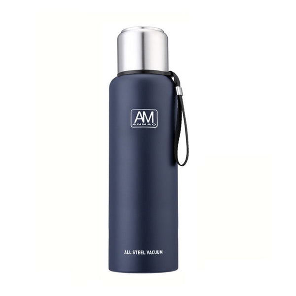 304 Stainless Steel Insulated Mug Large Capacity Sports Water Cup Outdoor Travel Pot, 500ml, 750ml, 1000ml, 1500ml