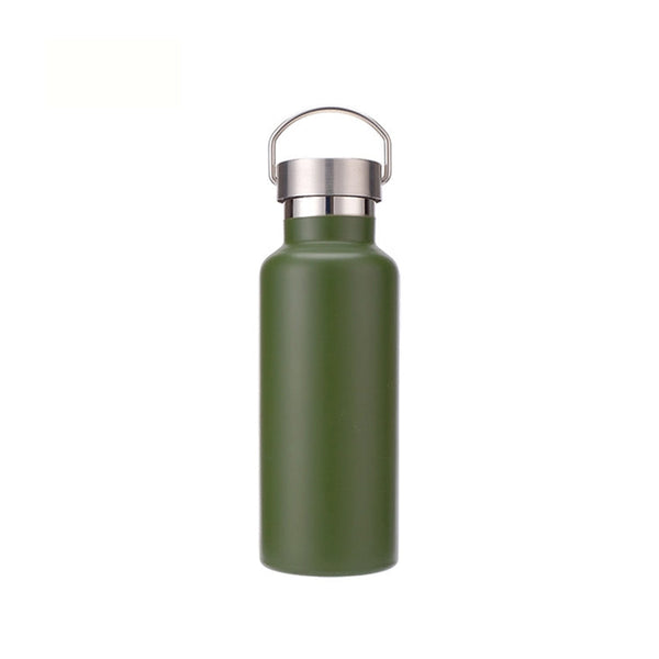 304 Vacuum Stainless Steel Vacuum Flask Double-Layer Large-Capacity Outdoor Water Bottle Mountaineering Sports Bottle