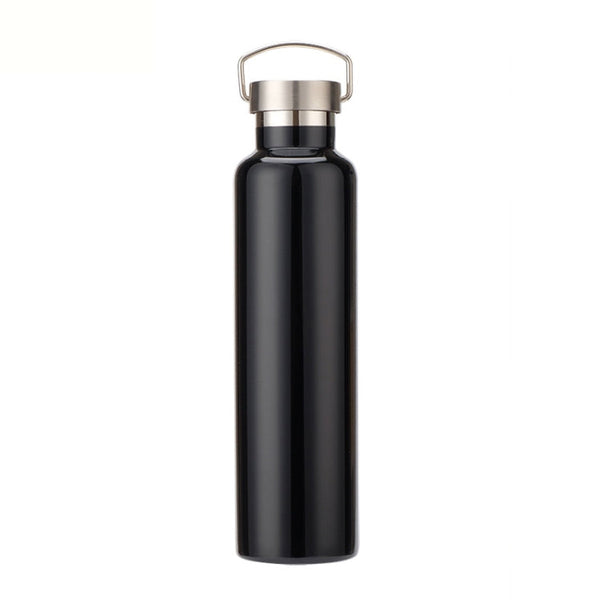 304 Vacuum Stainless Steel Vacuum Flask Double-Layer Large-Capacity Outdoor Water Bottle Mountaineering Sports Bottle