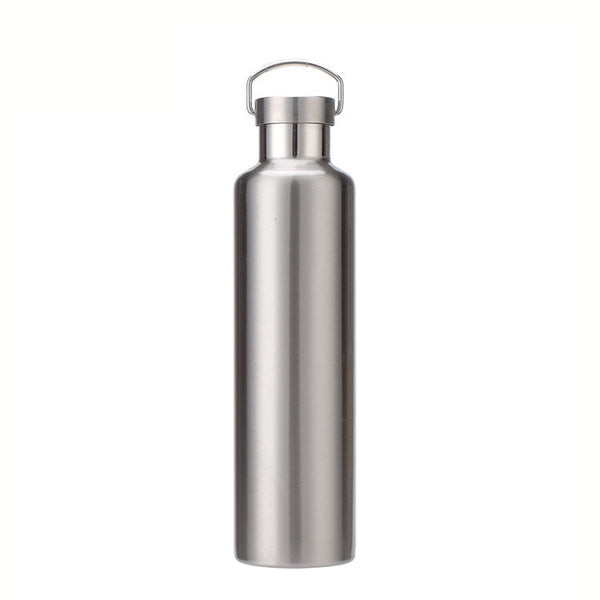 304 Vacuum Stainless Steel Vacuum Flask Double-Layer Large-Capacity Outdoor Water Bottle Mountaineering Sports Bottle