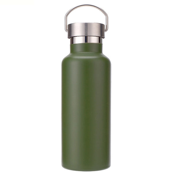 304 Vacuum Stainless Steel Vacuum Flask Double-Layer Large-Capacity Outdoor Water Bottle Mountaineering Sports Bottle