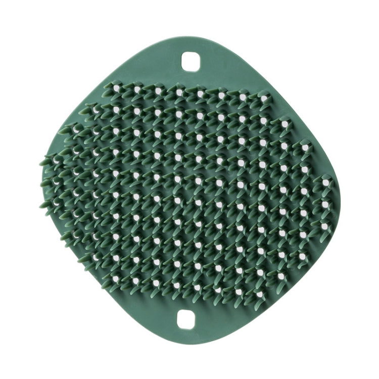 2 PCS Multifunctional Silicone Cleaning Brush Non-Oily Kitchen Cleaning Scouring Pad, Honey Bud Red, Bamboo Green, Pine Gray