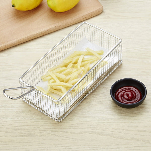 Stainless Steel Mini Fries Basket Restaurant Snack Bread Plate, J13446S, J13446L, J13443S, J13443L, J13447M, J13448S, J13448L, J13442S, J13449