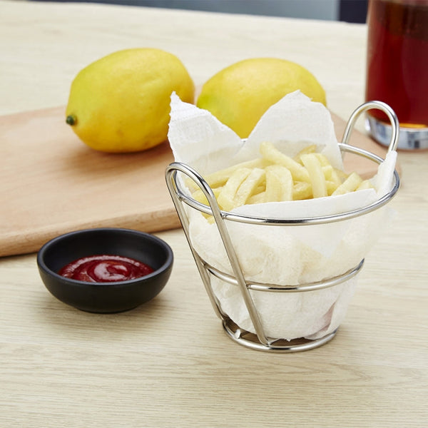 Stainless Steel Mini Fries Basket Restaurant Snack Bread Plate, J13446S, J13446L, J13443S, J13443L, J13447M, J13448S, J13448L, J13442S, J13449