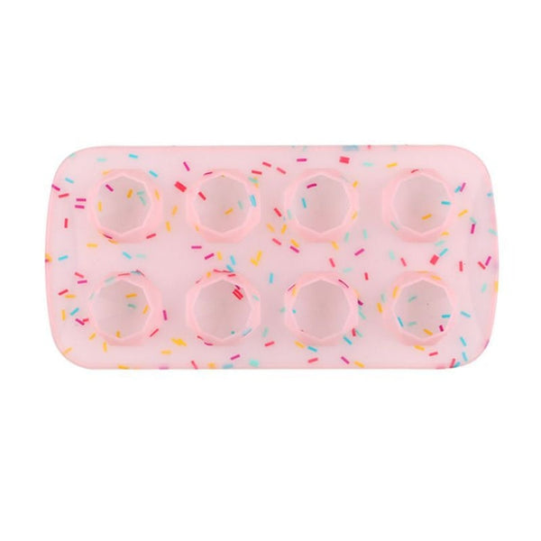 2 PCS Creative Silicone Ice Tray Mold 8 Continuous Mould Home-Made DIY Ice Tray Box, Style:, Fruit  (Blue), Fruit  (Vermillion), Round  (Red), Round  (Blue), Brick  (Blue), Brick (Gray), Five-star  (Blue), Ice Cream (Blue), Lemon  (Green)              ...