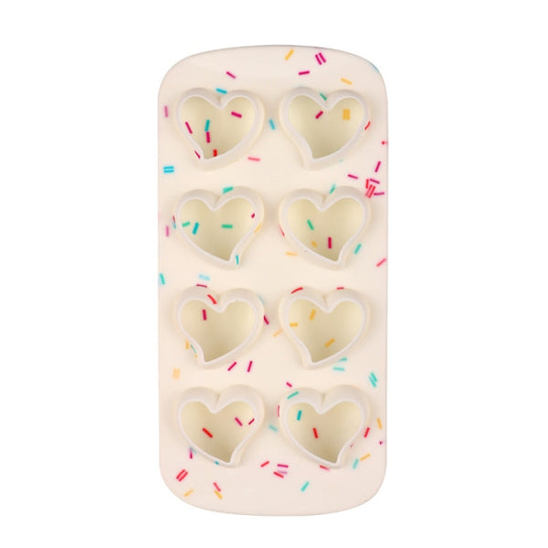 2 PCS Creative Silicone Ice Tray Mold 8 Continuous Mould Home-Made DIY Ice Tray Box, Style:, Fruit  (Blue), Fruit  (Vermillion), Round  (Red), Round  (Blue), Brick  (Blue), Brick (Gray), Five-star  (Blue), Ice Cream (Blue), Lemon  (Green)              ...