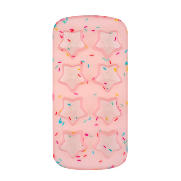 2 PCS Creative Silicone Ice Tray Mold 8 Continuous Mould Home-Made DIY Ice Tray Box, Style:, Fruit  (Blue), Fruit  (Vermillion), Round  (Red), Round  (Blue), Brick  (Blue), Brick (Gray), Five-star  (Blue), Ice Cream (Blue), Lemon  (Green)              ...