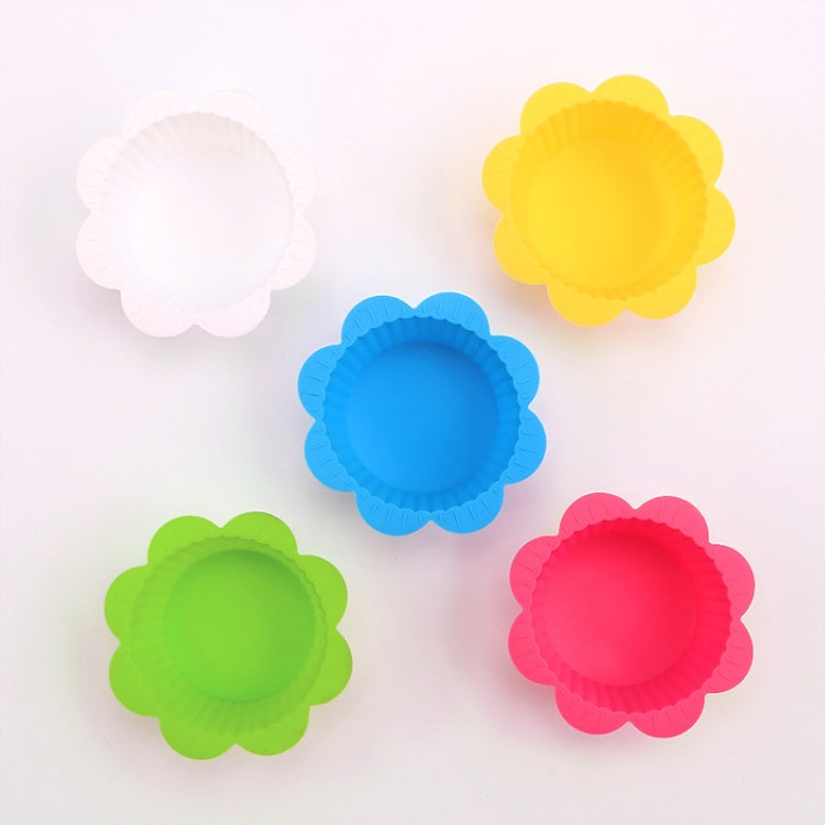 20 PCS DIY Baking Mold Macaron Lace Shape Silicone Cake Cup Pudding Egg Tart Muffin Cup Mold,Random Color Delivery, 20 PCS