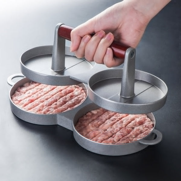 Aluminum Alloy Burger Press Meatloaf Press Mold, 1PC Aluminum Alloy
