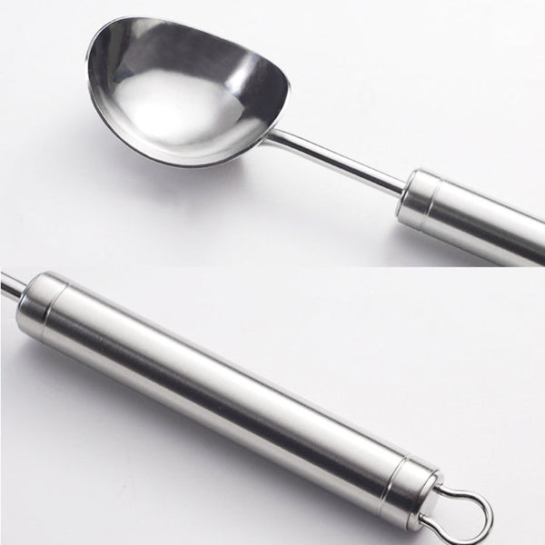 2 PCS 304 Stainless Steel Ice Cream Spoon Dessert Spoon Ice-Cream Scoop