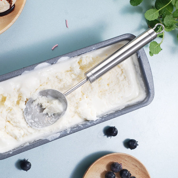 2 PCS 304 Stainless Steel Ice Cream Spoon Dessert Spoon Ice-Cream Scoop