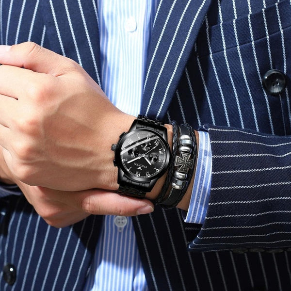 FNGEEN 4006 Men Automatic Mechanical Watch Waterproof Quartz Watch