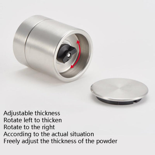 2 in 1 Stainless Steel Manual Pepper Mill Double-Head Pepper Mill