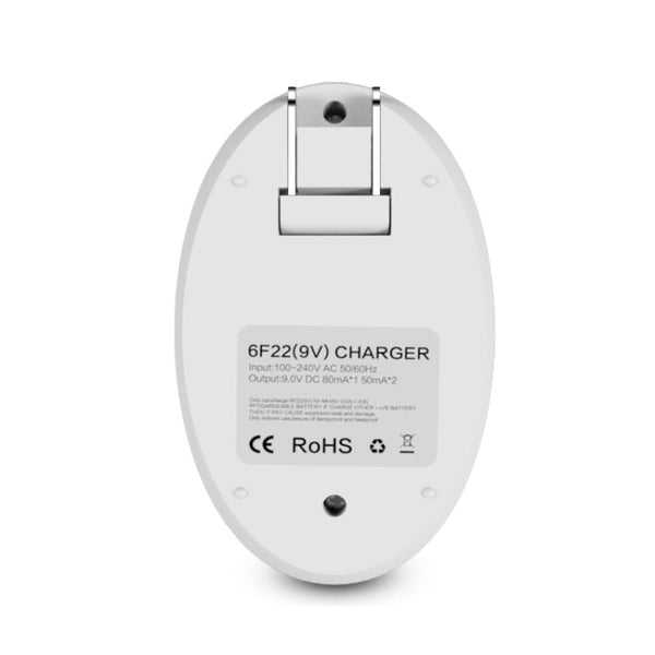 9V L-ion Rechargeable Battery 6F22 9V Lithium Batteries Charger, US Plug, EU Plug
