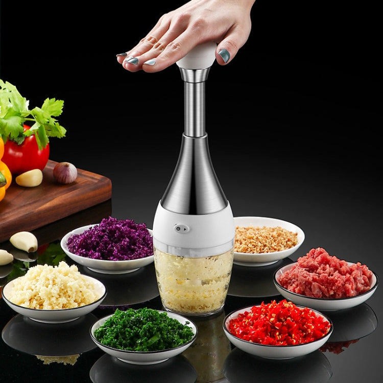 304 Stainless Steel Pressing Mincer Household Multifunctional Vegetable Cutter Pounding Garlic, Vegetable Cutter