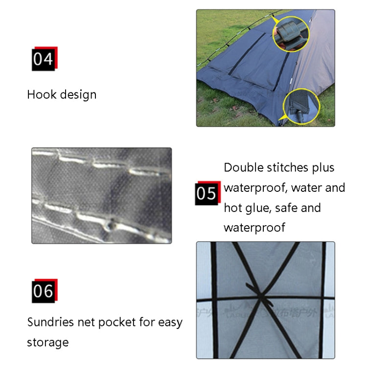 LADUTA Outdoor Self-Driving Tour Barbecue Camping Car Side Tent Car Tail Extension Tent Supplies