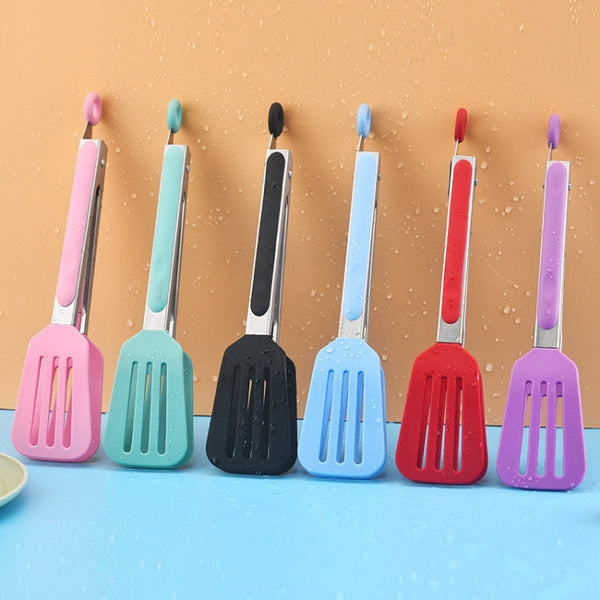 Kitchen Food Tongs Hotel Steak Tongs Insulated Long-Handled Bread Tongs Barbecue Clip Barbecue Clip, Bread Clip(Blue), Bread Clip(Black), Bread Clip(Purple), Bread Clip(Pink), Bread Clip(Red)