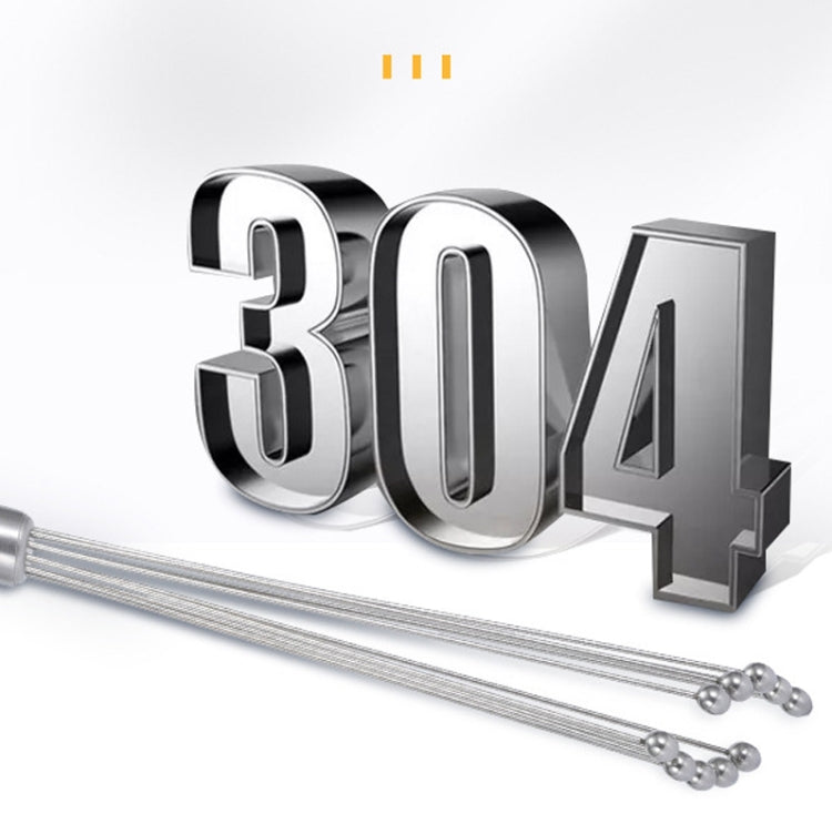 Manual Whisk Stainless Steel Glass Bead Egg Whisk Kitchen Household Hand-Held Baking Tools Type A 12 Inch, Type A 12 Inch, Type A 10 Inch, Type B 12 Inch, Type B 10 Inch, Type C 12 inch, Type C  10 Inch
