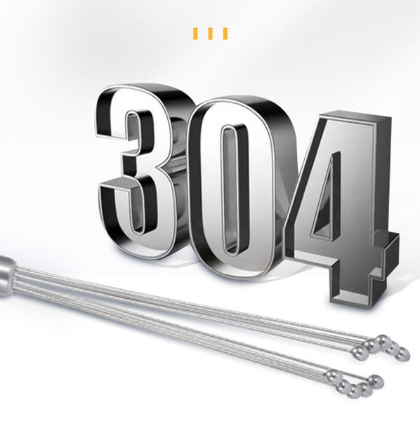 Manual Whisk Stainless Steel Glass Bead Egg Whisk Kitchen Household Hand-Held Baking Tools Type A 12 Inch, Type A 12 Inch, Type A 10 Inch, Type B 12 Inch, Type B 10 Inch, Type C 12 inch, Type C  10 Inch