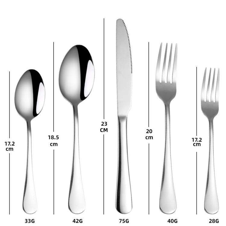 20 in 1 Stainless Steel Cutlery Steak Cutlery Set