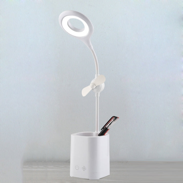WS-8010 LED Fan Desk Lamp Bedside Desk USB Folding Desk Lamp, Water Drop, Ring, Pen Holder White Fan Blade, Pen Holder Yellow Fan Blade, Pen Holder Blue Fan Blade, Pen Holder Green  Fan Blade