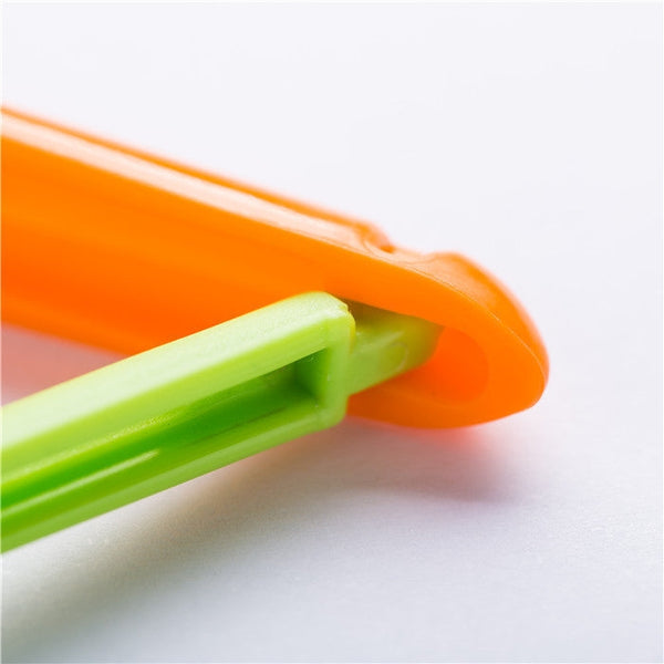 5 Sets Carrot Sealing Clip Food Bag Sealing Clip With Magnet Box, Carrot Sealing Clip