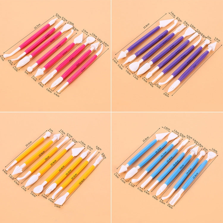 2 Sets Carving Pen Cake Fondant Carving Knife Making Cutting Tool 01030 Purple (OPP Bag Packaging), 01071 Yellow (OPP Bag Packaging), 01018 Red (OPP Bag Packaging), 02023 Blue (OPP Bag Packaging), 02030 Pink (OPP Bag Packaging)                         ...