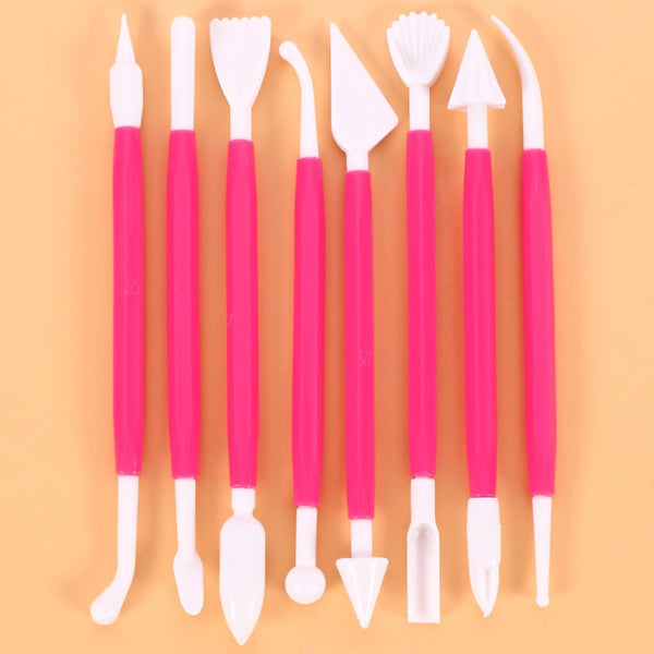 2 Sets Carving Pen Cake Fondant Carving Knife Making Cutting Tool 01030 Purple (OPP Bag Packaging), 01071 Yellow (OPP Bag Packaging), 01018 Red (OPP Bag Packaging), 02023 Blue (OPP Bag Packaging), 02030 Pink (OPP Bag Packaging)                         ...
