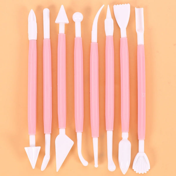 2 Sets Carving Pen Cake Fondant Carving Knife Making Cutting Tool 01030 Purple (OPP Bag Packaging), 01071 Yellow (OPP Bag Packaging), 01018 Red (OPP Bag Packaging), 02023 Blue (OPP Bag Packaging), 02030 Pink (OPP Bag Packaging)                         ...