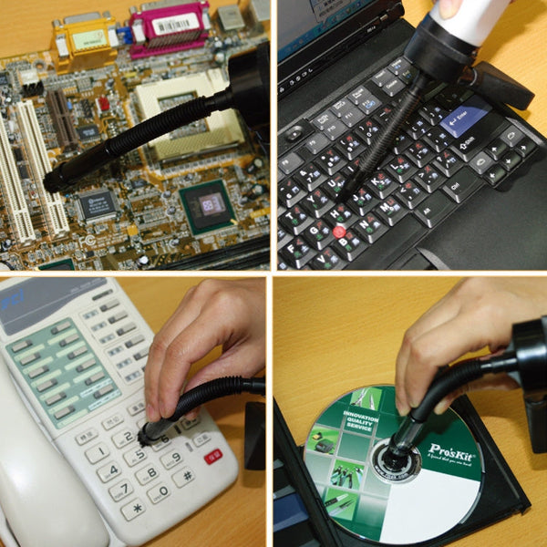 ProsKit MS-C001 Mini Vacuum Cleaner Mobile Computer Keyboard Dust Collector Cleaning Tool