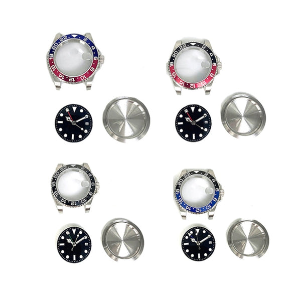 For ETA2836/Pearl 3804 Movement 867 GMT Watch Accessories 40MM Stainless Steel Case