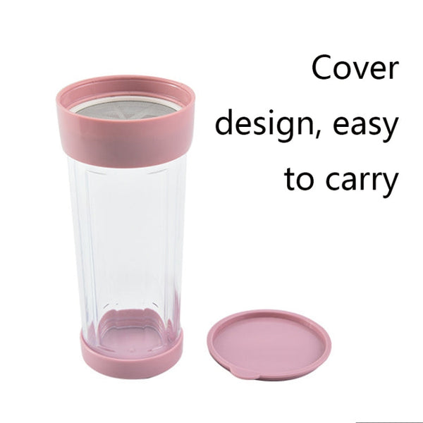 Rotating Stainless Steel Tall Cup Body Flour Sieve Sugar Bowl