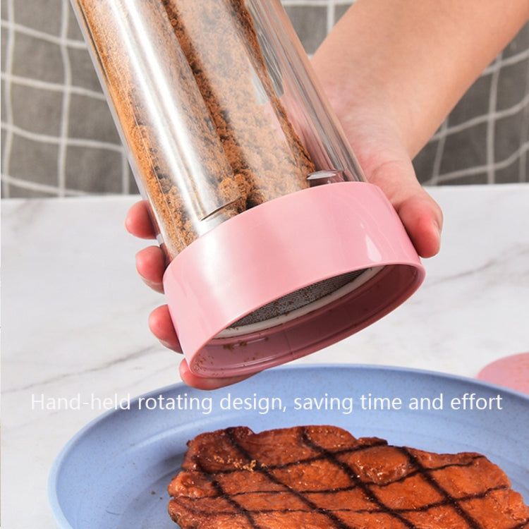 Rotating Stainless Steel Tall Cup Body Flour Sieve Sugar Bowl