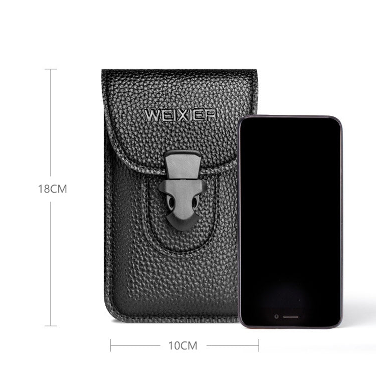 3 PCS WEIXIER 8640 7 Inch Belt Waistband Bag Outdoor Sports Men Mobile Phone Waist Bag, WEIXIER 8640