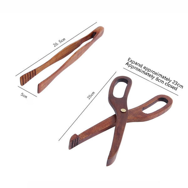 Wooden Food Clip Kitchen Household Barbecue Food Clip Dessert Pastry Bread Clip, Phoebe Clip, Scissors Clip