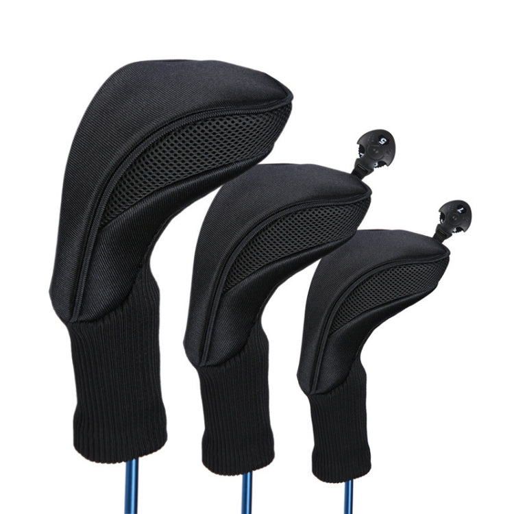 3 In 1 No.1 / No.3 / No.5 Clubs Protective Cover Golf Club Head Cover, HD-014 3 in 1 Blue, HD-014 3 in 1 Black, HD-014 3 in 1 Red