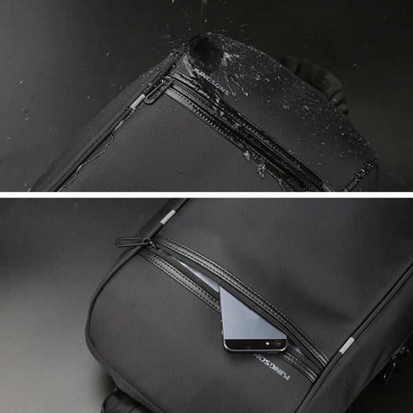 Kingsons KS3165 Crossbody One-Shoulder Computer Backpack Leisure School Bag