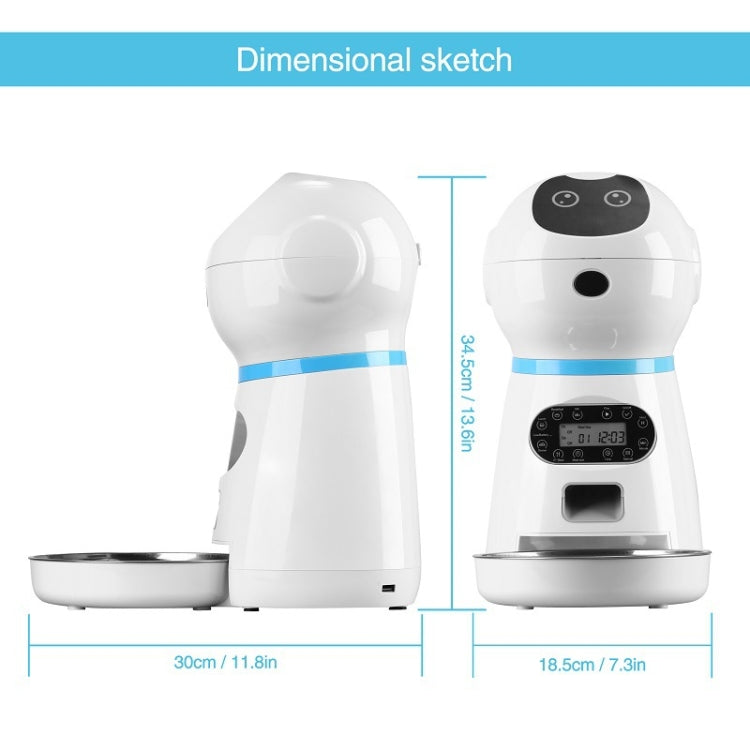 Pet Auto Feeding Intelligent Feed Stainless Steel Food Dish