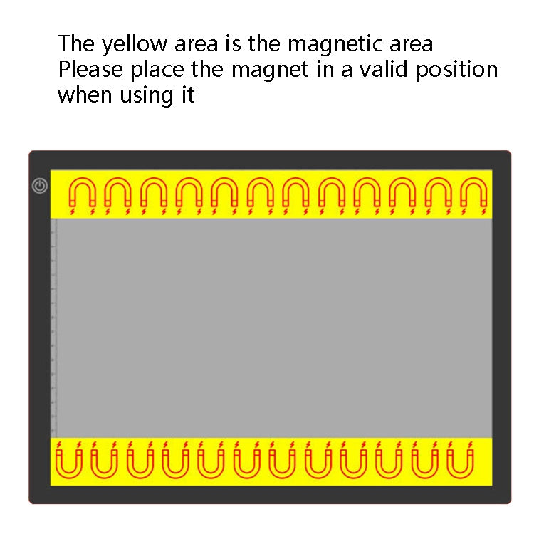 Copy Station Anime Drain Station LED Copy Board With Magnetic Suction Light Board Drawing Plate With USB Cable, A4 3 Gear Dimming (Black), A4 Stepless Dimming (Black), A3 3 Gear Dimming (Black), A3 Stepless Dimming (Black)