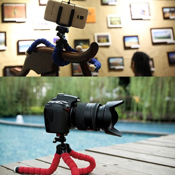 5 PCS Octopus Photography Sponge Mobile Phone Stand Portable Lazy Adjustable Vibrato Live Tripod Stand