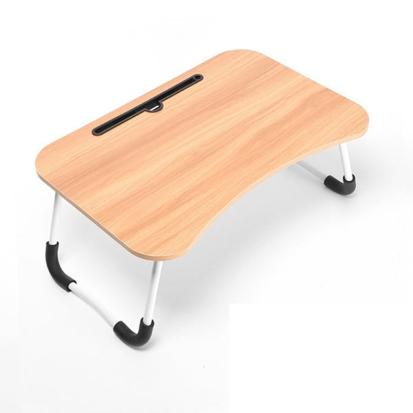 USB Folding Computer Desk With Fan & Lamp, Size: 60x40x28cm, Cool Black, Teenage Pink, Sky Blue, White Maple, Walnut, Eye Grotection Green
