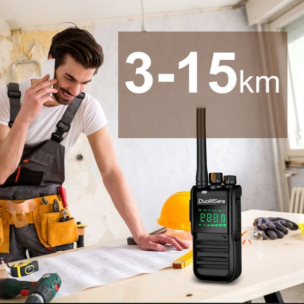 DuoMSera Outdoor Handheld Civil Waterproof High-Power Wireless Walkie-Talkie