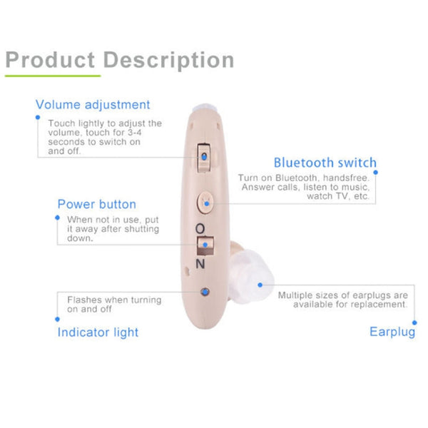 G25 Bluetooth Hearing Aid Elderly Sound Amplifier Sound Collector