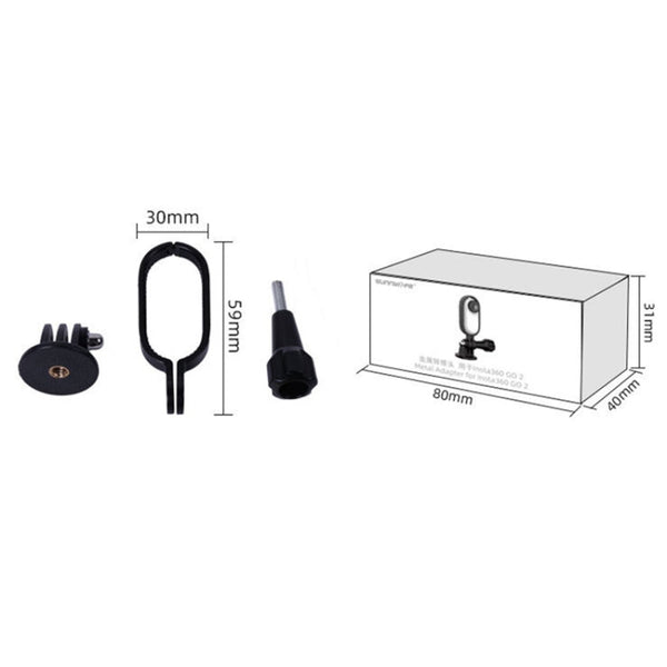 Sunnylife IST-Q9439 for Insta360 GO Mount Bracket Stabilizer, Camera Frame Adapter, Backpack Clip, Tripod