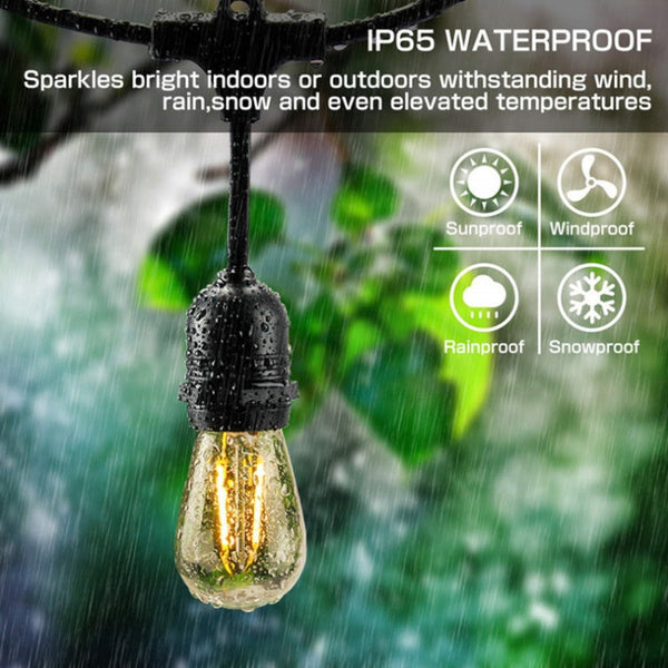 10 In 1 Outdoor Solar Bulb String Lamp Waterproof Solar Garden Light